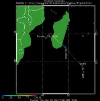 Trajectoire suivie par Fanele